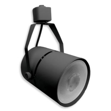 Imagem de Spot Fenda Redondo para Trilho E27 PAR30 com Lâmpada LED 9W 2700K Nordecor Direcionável Bivolt Preto