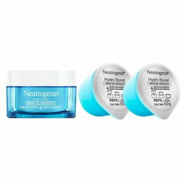 Imagem de Kit Neutrogena Hydro Boost - Hidratante Facial Water Gel + 2 Refis, Ki