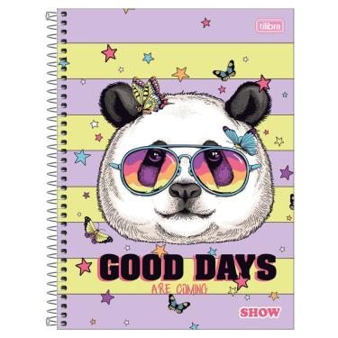 Imagem de Caderno Espiral Capa Dura Universitário A4 1 Matéria 80 Folhas Feminino Show Tilibra Estampa 3