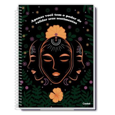 Imagem de Caderno Espiral Universitário A4 1 Matéria 80 Folhas Capa Dura A Deusa Credeal Estampa 3