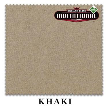 Imagem de Championship Invitational Teflon Bilhar mesa de bilhar pano de feltro - com pontos - trilhos pré-cortados - Revendedor autorizado (Caqui, 2 m)