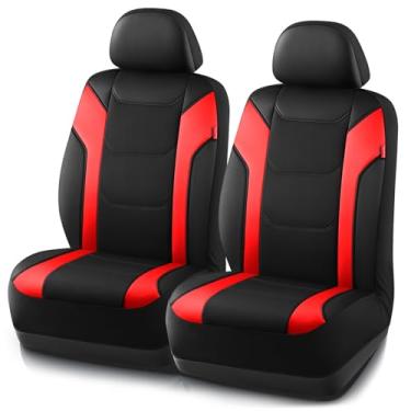 Imagem de Rubbermaid Capa de couro para assento de carro – capa universal para assento frontal, compatível com airbag, fácil de instalar, capa de assento automotivo resistente à água e durável para carros