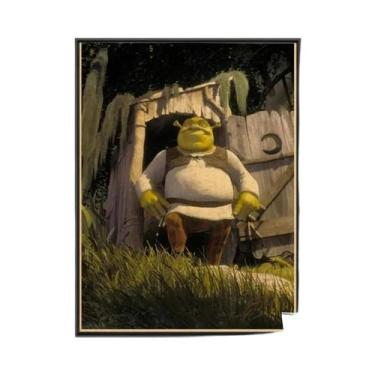 Imagem de Shrek Clássico Anime Vintage Poster Sem Moldura Arte De Parede Para Qu