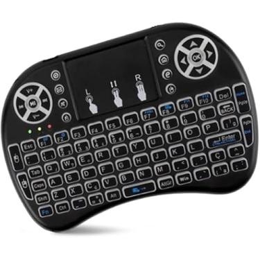 Imagem de Mini Teclado Wireless Keyboard com Touchpad Com Led Usb Android Console e Tv