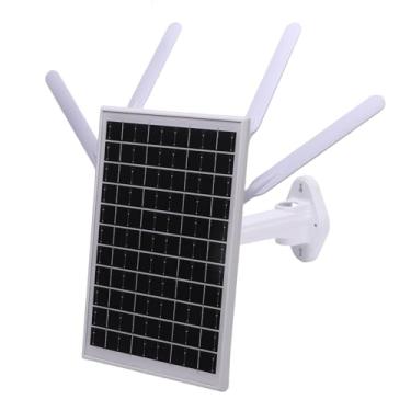 Imagem de Asixxsix Roteador Modem 4g Lte Alimentado Por Energia Solar De 12 W, Extensor Wifi 6 Solar Para Exterior Com Slot Para Cartão Sim Alcance De 150 M Bateria Integrada De 18000 Mah (Antenas pretas)