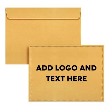 Imagem de Envelopes de livreto S, impressão superfina, 9 x 12 cm, marrom, Kraft, pacote com 50