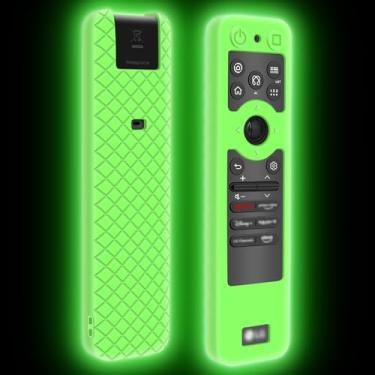 Imagem de Capa de silicone para controle remoto LG MR25GA [antiderrapante] capa protetora para MR25GA Magic Remote compatível com controle remoto LG OLED Smart TV Series 2025 (verde brilhante)