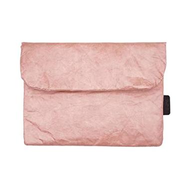 Imagem de Capa para tablet Tyvek estilo vintage/retrô, bolsa, bolsa para Kindle de 6 polegadas, capa de manga Oasis de 17,8 cm, repelente de água, organizador de adesivos para scrapbooking (Pêssego, Kindle 6