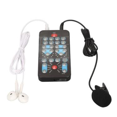 Imagem de Trocador de Voz Portátil Abs Trocador de Voz Portátil Abs Disfarce de Som Multifuncional Portátil Com 8 Efeitos Sonoros para Telefone Tablet Preto Disfarce de Voz Multifuncional