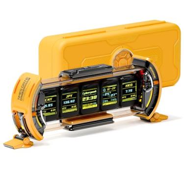 Imagem de Divoom Times Gate – Relógio digital Cyberpunk com controle de aplicativo inteligente, conexão WiFi, tela LED RGB, painel personalizado, arte em pixel para decoração de sala de jogos e escritório