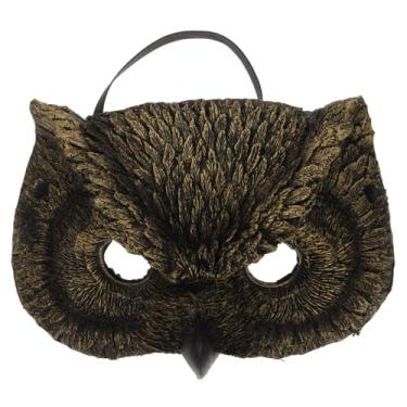 Imagem de TENDYCOCO Máscara de coruja, selva, animal, falcões, cosplay, animal assustador, cosplay, capa de rosto de pássaro e coruja, suprimentos, carnaval, Halloween, pássaros, fantasia, capa de espuma de
