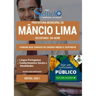 Imagem de Apostila Mâncio Lima Ac - Comum Aos Cargos Médio E Superior