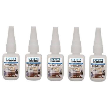 Imagem de 05 Un Cola Adesivo Instantânea Tek Bond Moveleira 793 20Gr