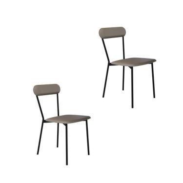 Imagem de Cadeira Vintage Emília Fixa C-4 Pes 450 X 505 X 810 Mm C-2 Un.cn.venus Cinza Cn.venus Cinza