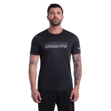 Imagem de Camiseta de Treino Mizuno Energy Stamp Masculina, Preto, G