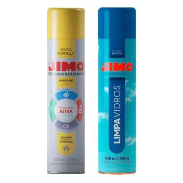 Imagem de Kit Jimo Limpadores Limpa Vidros Desengordurante