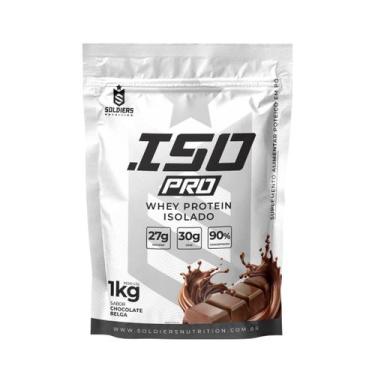 Imagem de ISO PRO Whey Protein Isolado 1kg - Soldiers Nutrition,  Chocolate Belg