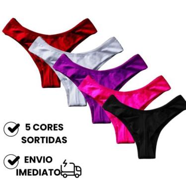 Imagem de Kit 5 Calcinhas Fio Duplo Levanta Bumbum Não Marca Multicolorido - Gen