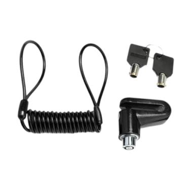 Imagem de oshhni Cadeado de freio a disco, cadeado antifurto portátil para freio a disco para bicicleta, acessórios elétricos, Preto