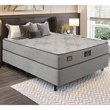Imagem de Cama Box Conjugado Casal Com Colchão 138x63x188 Sonopromax Gazin Cr35335 Cinza