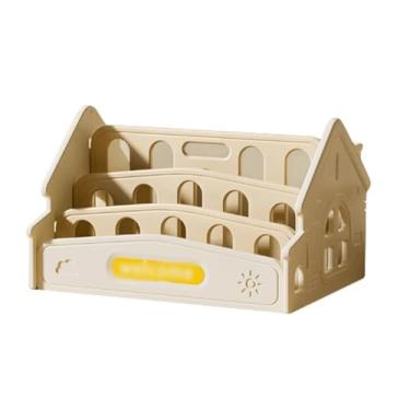 Imagem de Estante de livros para sala de aula, estante de livros, pequena estante com quadro de pintura, suporte para livros, janela de sacada, estante de armazenamento de brinquedos