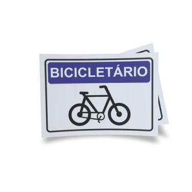 Imagem de Kit 3 Placas sinalização 15x21cm EM PVC PL(175) - Tema: Bicicleta - Se