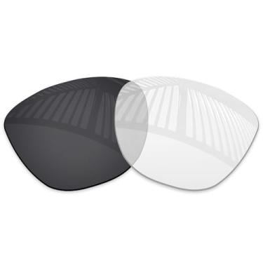 Imagem de MYCOURAG Lentes de reposição de proteção UV para óculos de sol RayBan Meta Skyler RW4010 52 mm - preto transparente fotocromático não polarizado
