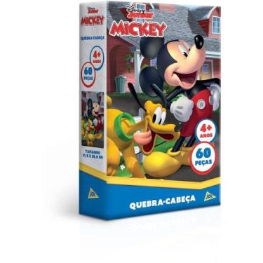 Imagem de QUEBRA-CABECA Cartonado Mickey 60PCS (7896054031007) - Toyster