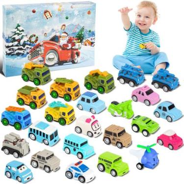 Imagem de Calendário do Advento HUGERSTONE 2024 Kids com 24 carros dobráveis