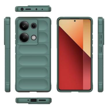 Imagem de Capa compatível com Xiaomi Poco M6 Pro 4G, compatível com Xiaomi Redmi Note 14S 4G / Note 13 Pro 4G 23117RA68G TPU capa protetora de silicone macio verde