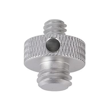 Imagem de aqxreight Adaptador de Montagem Com Rosca de Rosca Masculina de 1/4 de Polegada a 3/8 de Polegada para Acessórios para tripé e Câmera (Prata (A54-2))