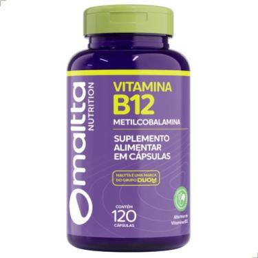 Imagem de Metilcobalamina 120 Cápsulas Vitamina B12 Sem Sabor Suplemento Concent