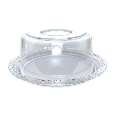 Imagem de Porta Queijo Decorada Trança Com Tampa Para Mesa 16cm - Keita