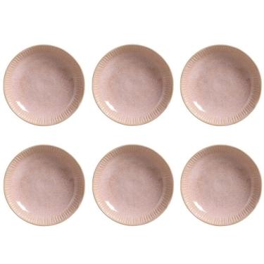 Imagem de Conjunto De Pratos Fundos 06 Peças Linhas Litchi Porto Brasil