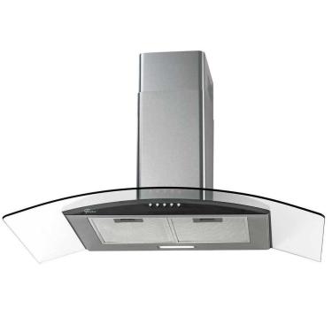 Imagem de Coifa de Parede Fit 90 Cm Com Vidro Fischer Preto 220V