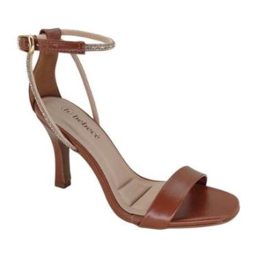 Imagem de Sandália Bebecê Salto Médio Strass T7539467 - Feminino-Feminino