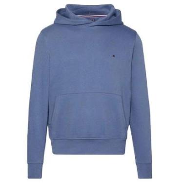 Imagem de Moletom Canguru Tommy Hilfiger Mini Flag Algodão Azul-Masculino