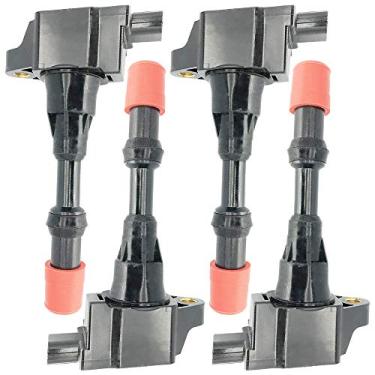 Imagem de Pacote de bobinas de ignição 30520PWA003 para linha frontal Honda Civic VII VIII Hybrid Fit II III City Jazz 1.2L 1.3L 1.4L 2002- CM11-109DMCOIL Standard preto DQG1234C
