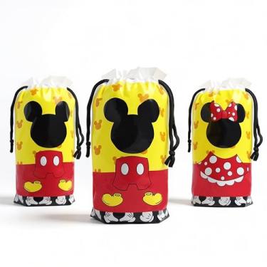 Imagem de Eyllaaoo 30 peças 17 x 25 cm sacos de plástico para petiscos, tema de mouse, suprimentos de festa, lembrancinhas, biscoitos, chocolate, doces, salgadinhos, para decoração de festa de aniversário