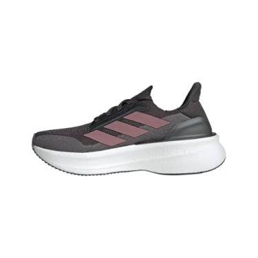Imagem de adidas Tênis de corrida feminino Ultraboost 5X, Carbono/malva mágico/cinza, 35