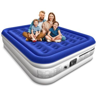 Imagem de Colchão de Ar Queen com Bomba Integrada - Conforto Real e Luxuoso - 203x152x41cm - Ideal para Visitas e Relaxamento,Xsleep