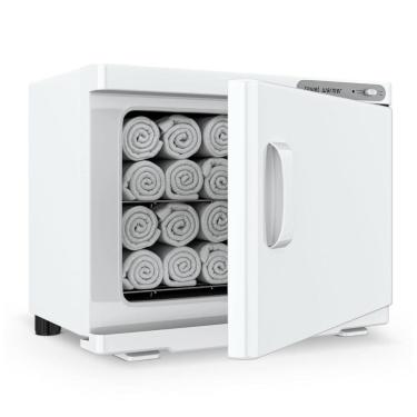 Imagem de Aquecedor de Toalhas 23L Armazena até 12 toalhas Faciais, Ideal para Barbearias, Salões e Spas, 110V, RyJaune, Branco