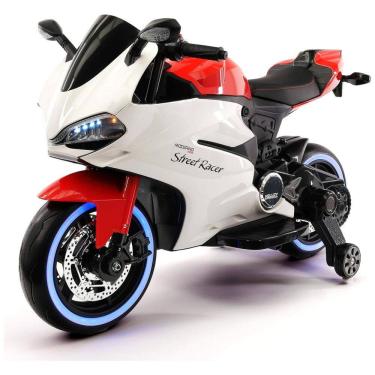 Imagem de Moto Elétrica Motorizada a Bateria 12V 1 Assento MP3 LED 3 a 6 Anos, MODERNO KIDS, Vermelho