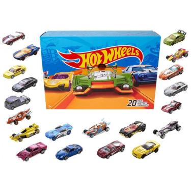 Imagem de Coleção Exclusiva Hot Wheels com 20 Carros e Caminhões em Miniatura, Escala 1:64, para Brincar e Colecionar