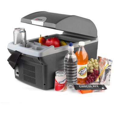 Imagem de Mini Geladeira, Cooler Portátil 12V 14L com Função de Aquecer, WAGAN 6214, Cinza escuro