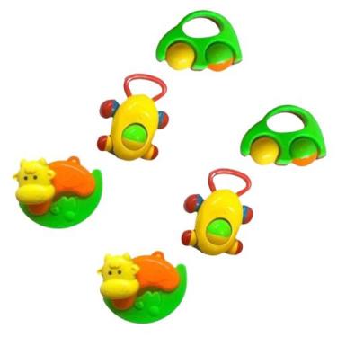 Imagem de 2 Kit Com 3 Peças chocalho para bebê com barulho primeira infancia pre