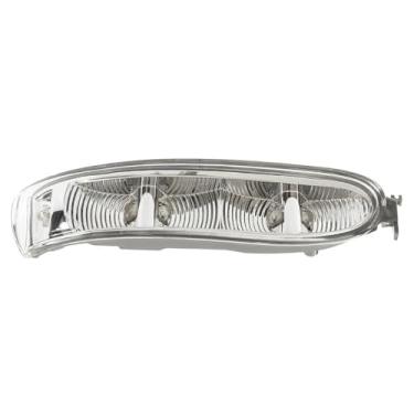 Imagem de KACEPAR Âmbar espelho reverso luz LED indicador lateral folga lâmpada lente transparente, espelho retrovisor do carro, luz indicadora de seta lado do motorista, 2002-2009 compatível com Mercedes W209