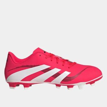 Imagem de Chuteira Campo Adidas Predator Artilheira 25 Unissex, Vermelho, Branco