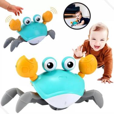 Imagem de Caranguejo Brinquedo Fujão Sensor Dança E Som Eletrônico Top - Tesla S