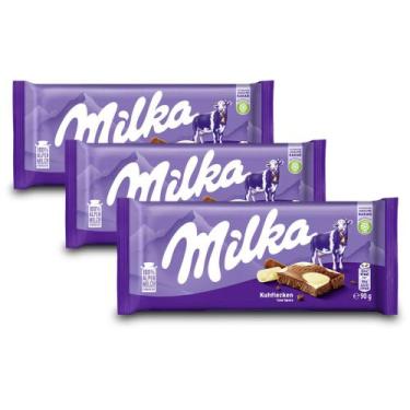 Imagem de Chocolate Milka Cow Spots Kit 3 Barras de 90g - 11410